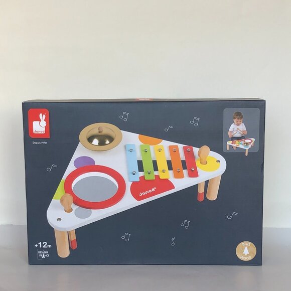 Janod Wooden Musical Table Confetti - Children's Musical Instrument New Sealed - Picture 8 of 12